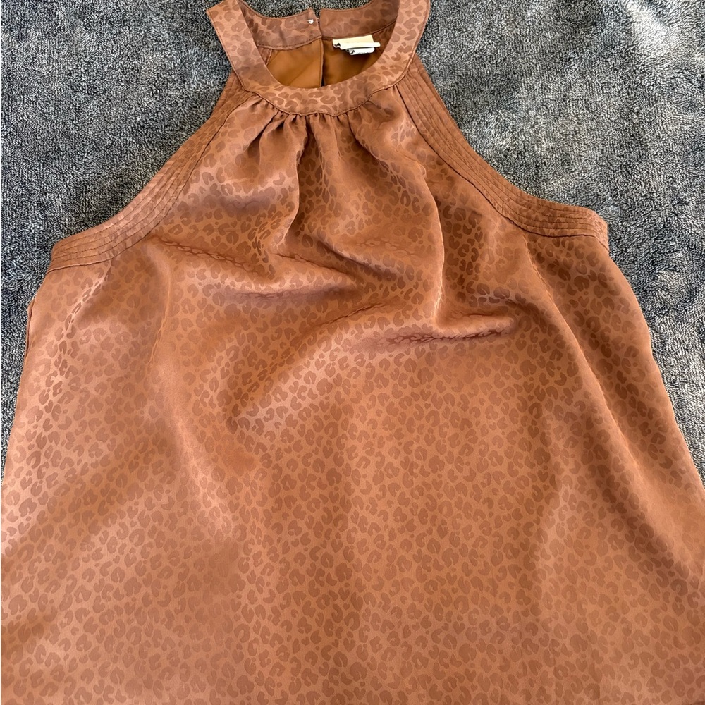 Brown Sleeveless Women's Top